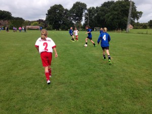 Spielaufbau gegen Leerhave-Hovel